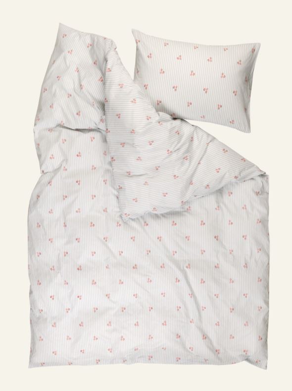 Påslakanset i bomull ljusblå - 3