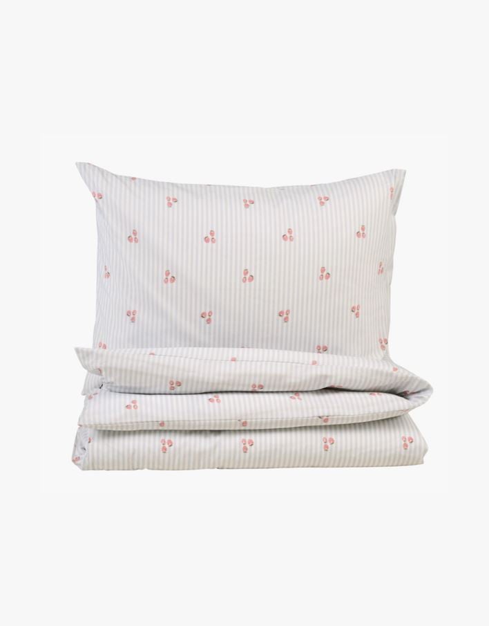 Påslakanset i bomull ljusblå - 150x210 cm ljusblå - 1