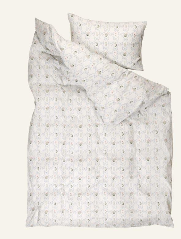 Påslakanset i bomull multi/blå - 3