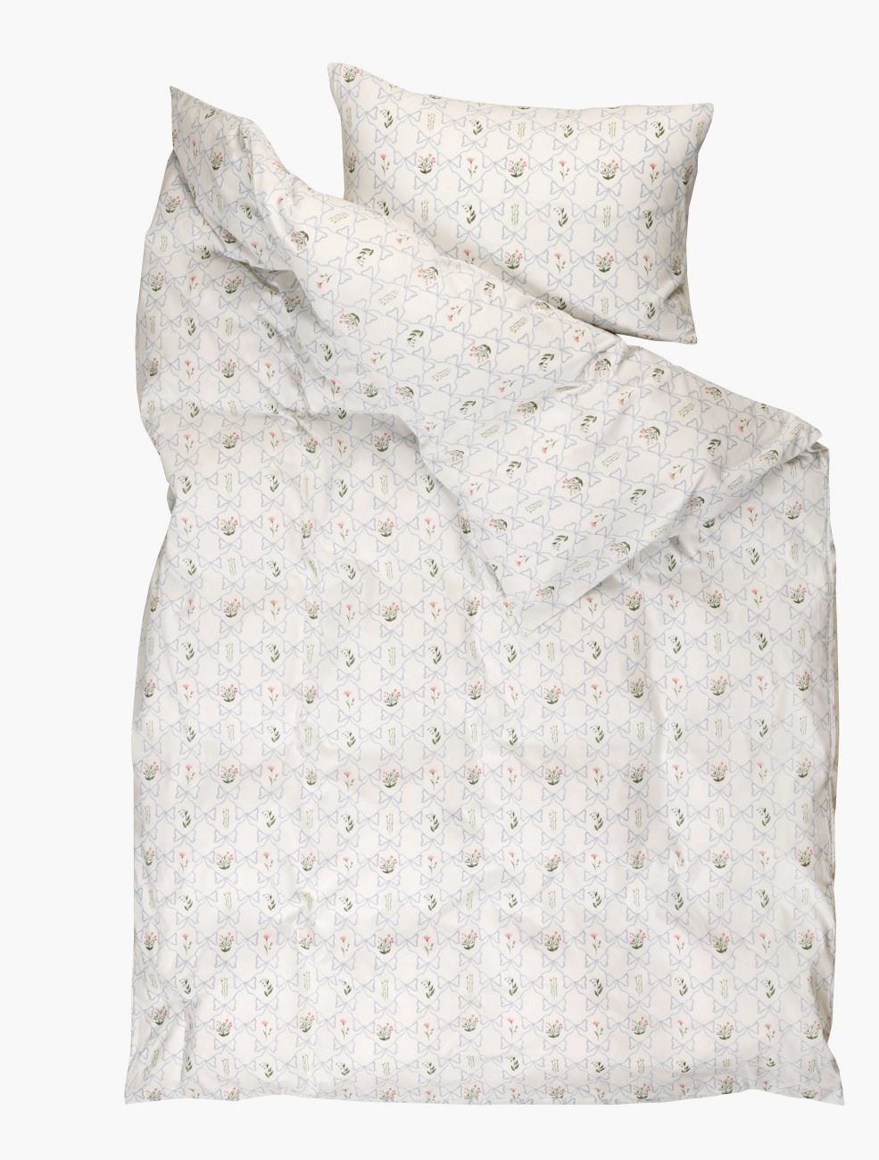 Påslakanset i bomull multi/blå - 3