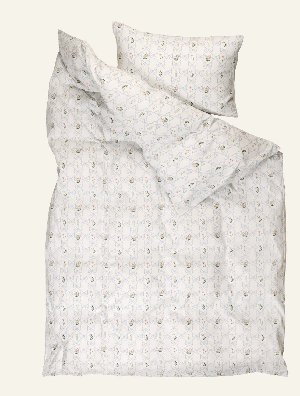 Påslakanset i bomull multi/blå - 3