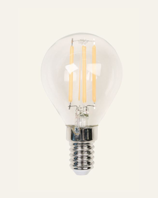 Glödlampa transparent - 4,5x7,8 cm transparent - 1