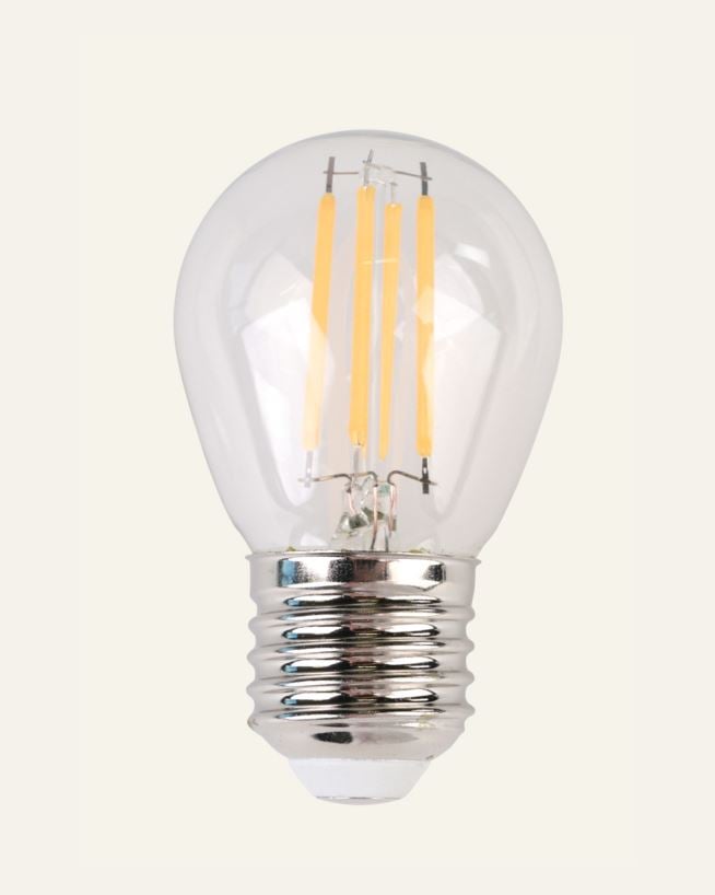 Glödlampa transparent - 4,5x7,6 cm transparent - 1