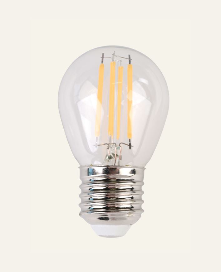 Glödlampa transparent - 4,5x7,6 cm transparent - 1