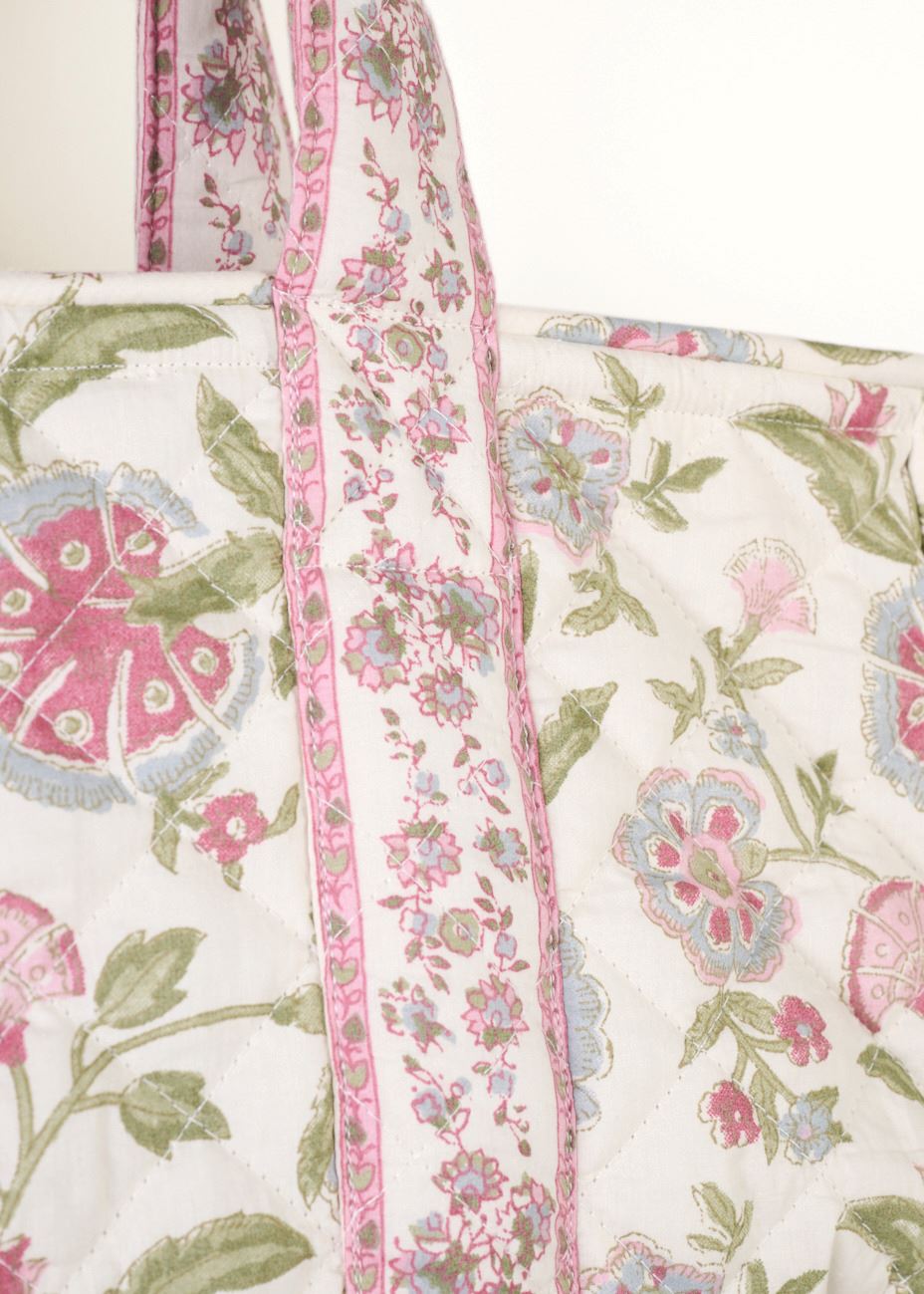 Liten tygväska multi/rosa - 2