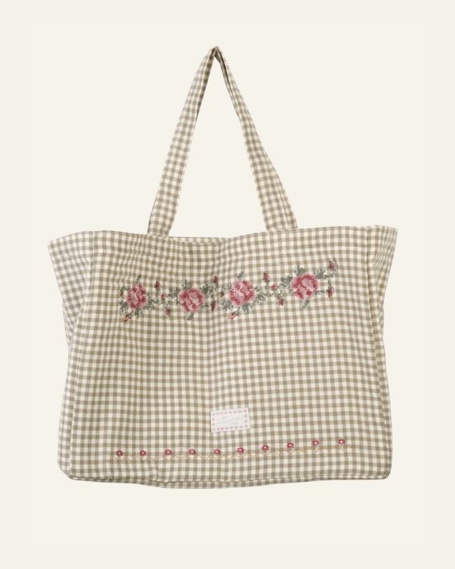 Totebag olivgrön - 33x43 cm olivgrön - 1