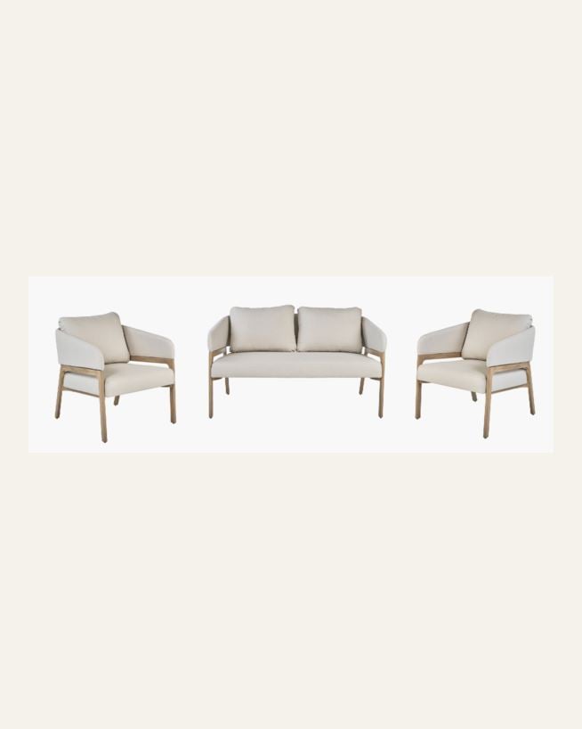 Soffgrupp beige - 79x133,5x73 cm beige - 1