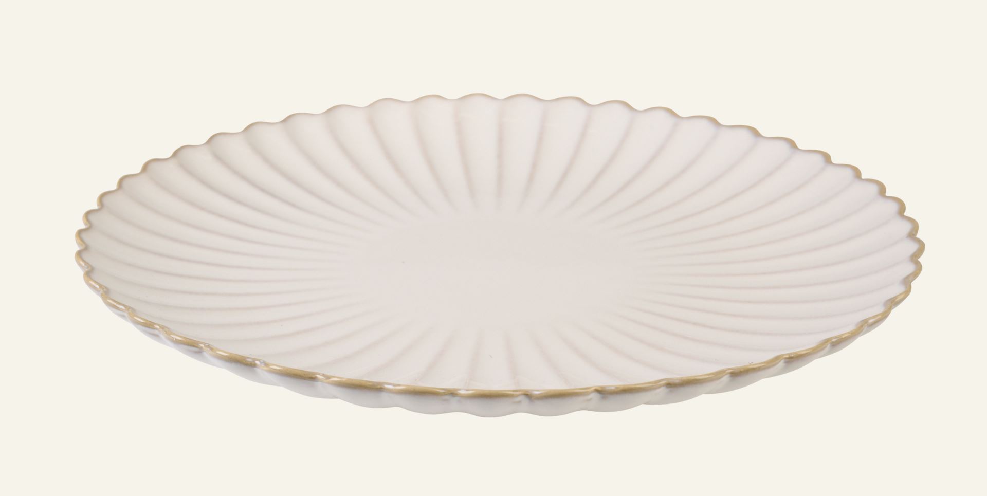 Middagstallrik vit - 3