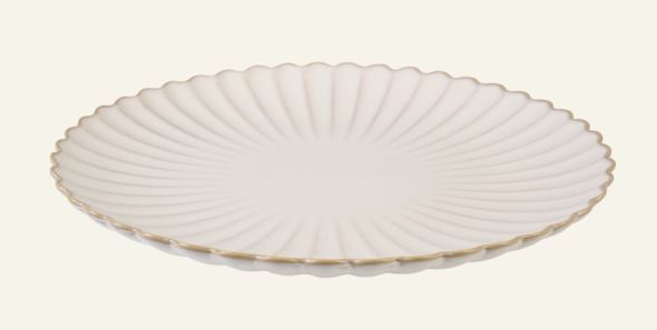 Middagstallrik vit - 3