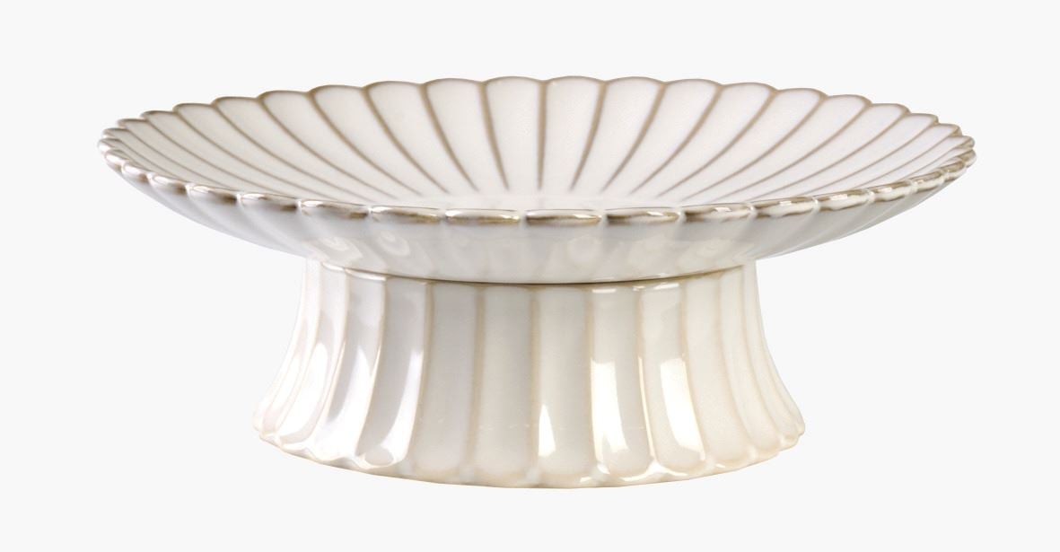 Tårtfat vit - ø23 h8 cm vit - 1