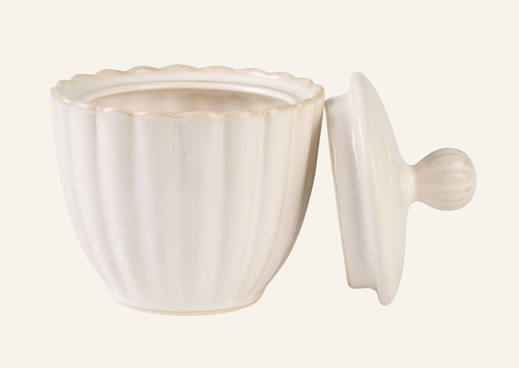 Socker skål vit - 2