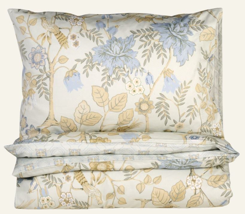 Påslakanset i satin multi/grön - 3