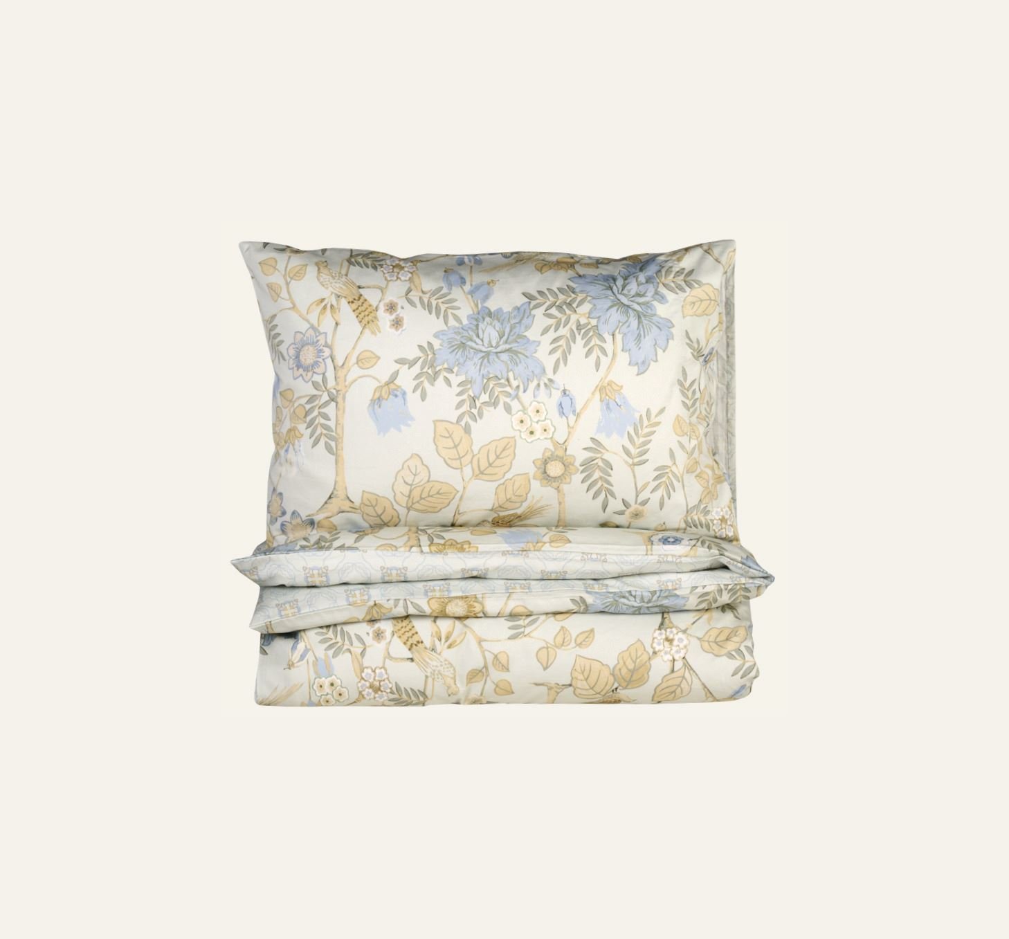 Påslakanset i satin multi/grön - 3