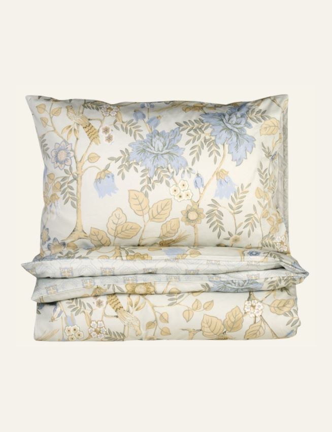 Påslakanset i satin multi/grön - 3