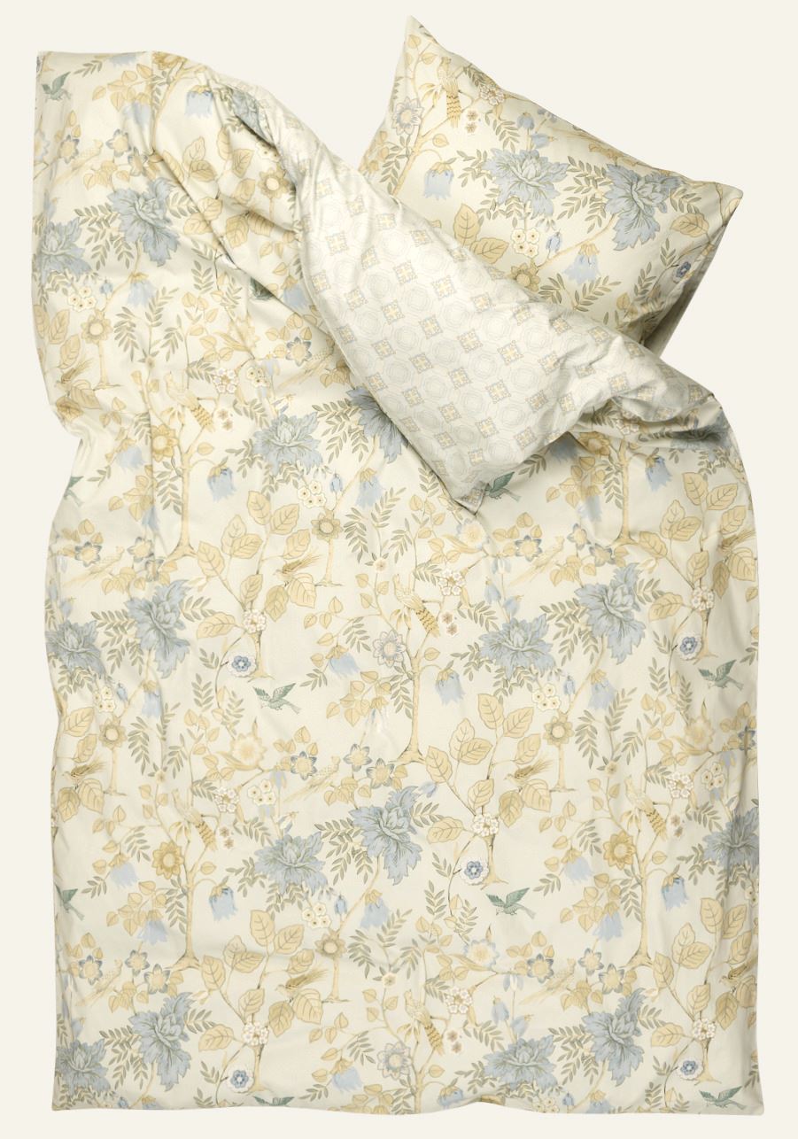 Påslakanset i satin multi/grön - 2