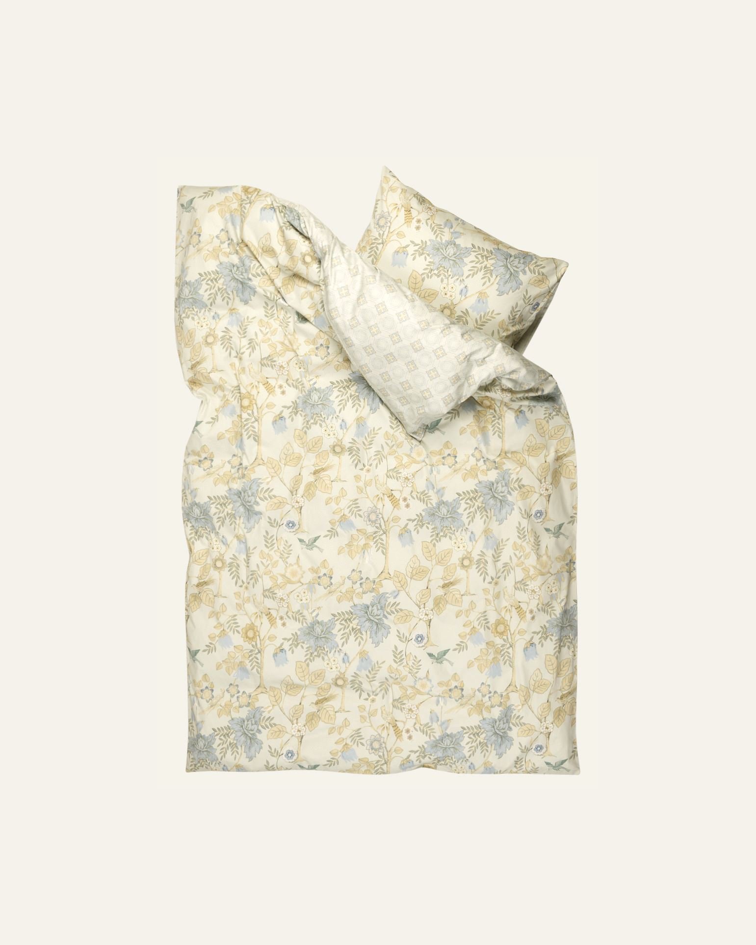 Påslakanset i satin multi/grön - 2