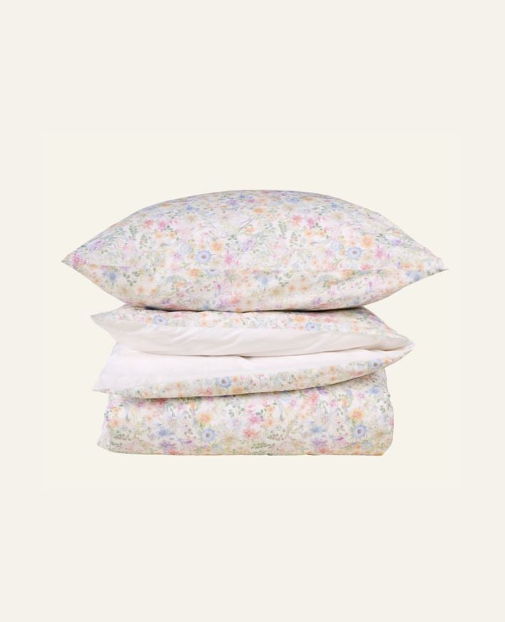 Påslakanset i percale multi - 150x210 cm/50x60 cm multi - 1