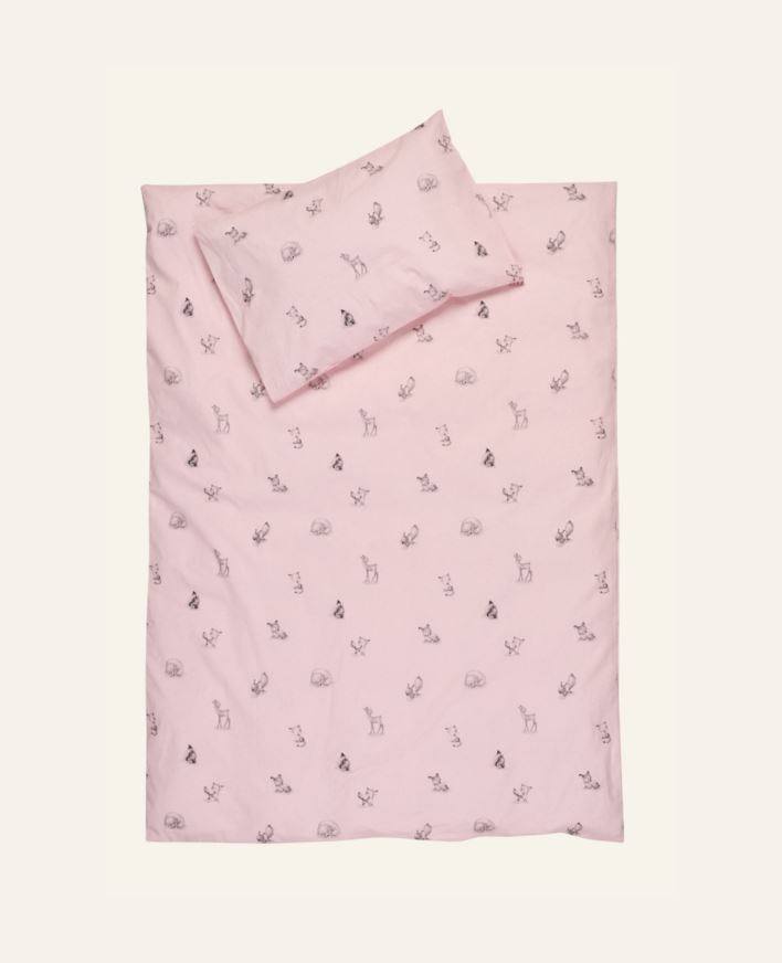 Påslakanset baby ljusrosa - 100x130 38x55 cm ljusrosa - 1