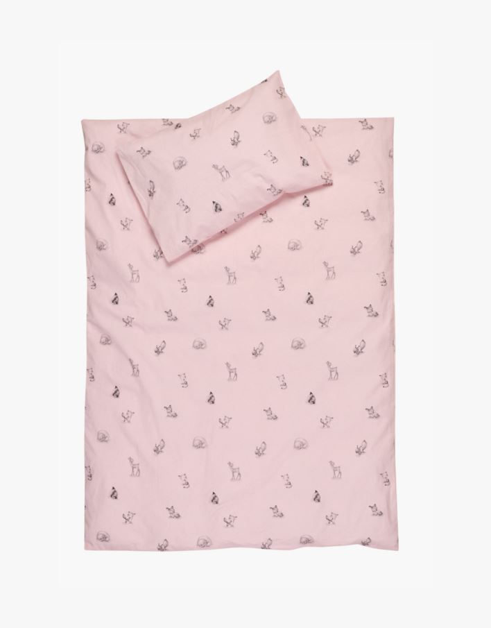 Påslakanset baby ljusrosa - 100x130 38x55 cm ljusrosa - 1