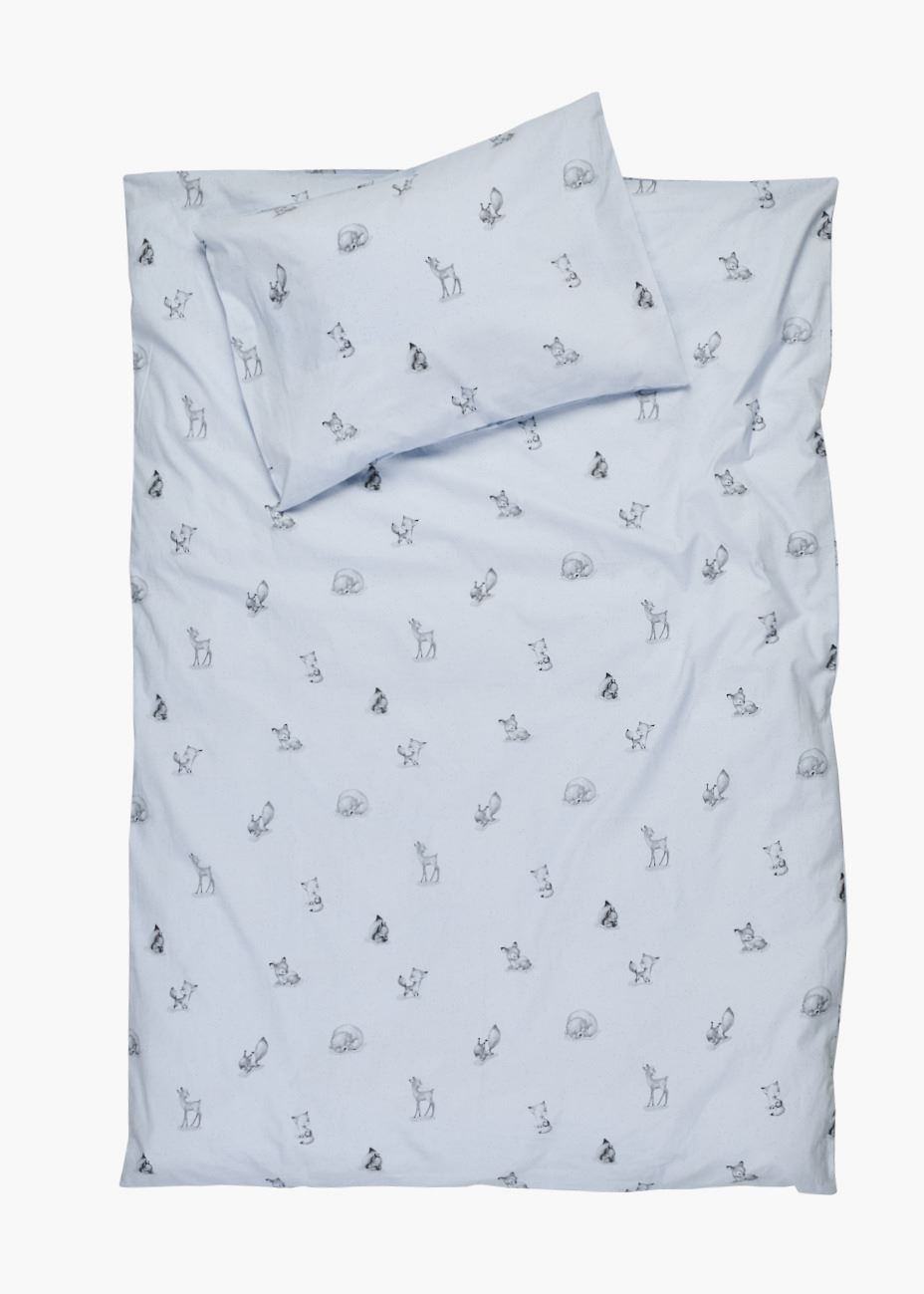 Påslakanset baby blå - 100x130 38x55 cm blå - 1