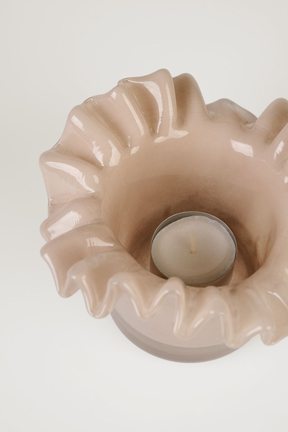 Värmeljushållare taupe - 2