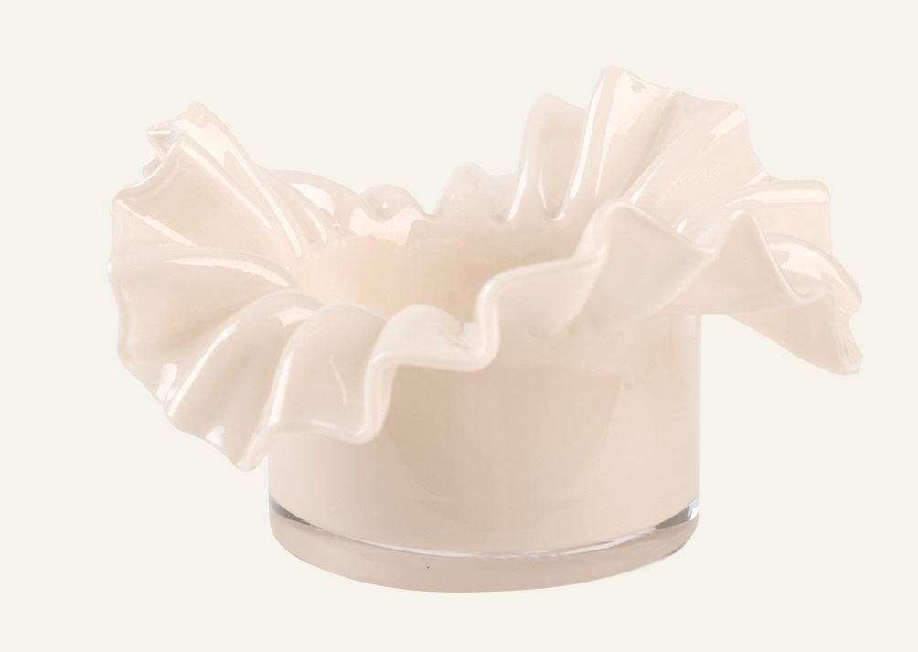 Värmeljushållare ljusbeige - 16,5x16,5x9 cm ljusbeige - 1