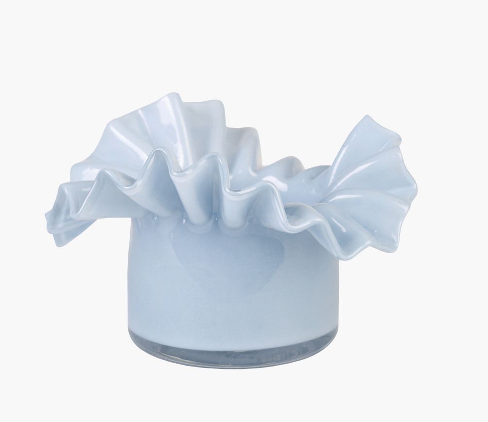 Värmeljushållare ljusblå - 16,5x16,5x9 cm ljusblå - 1