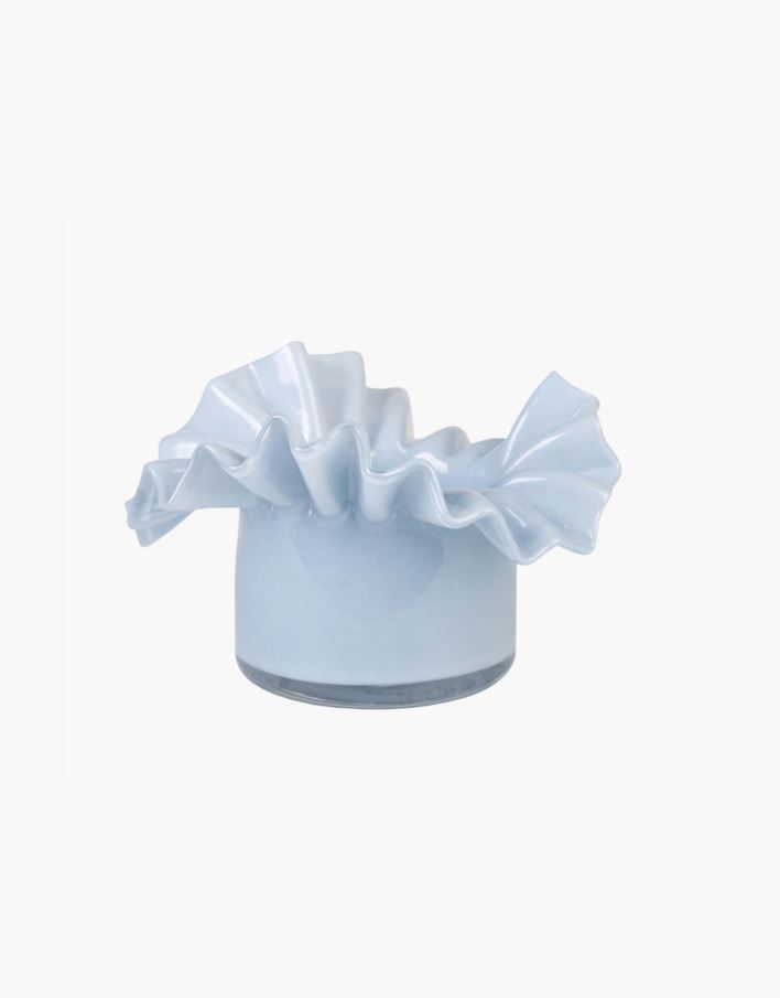 Värmeljushållare ljusblå - 16,5x16,5x9 cm ljusblå - 1