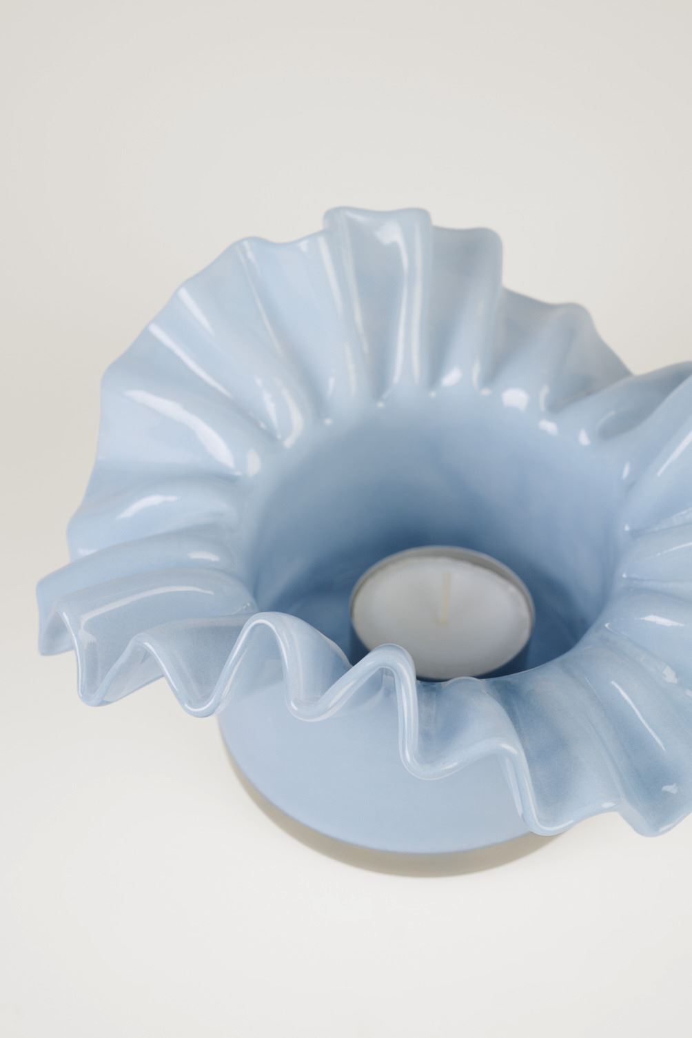 Värmeljushållare ljusblå - 2