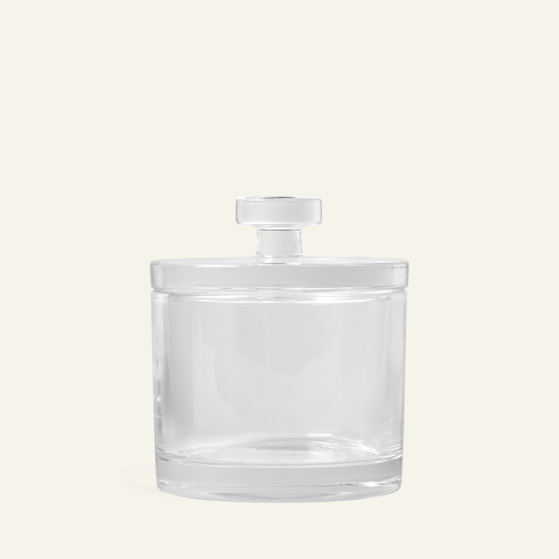 Glasburk med lock transparent - 10x10x16 cm transparent - 1