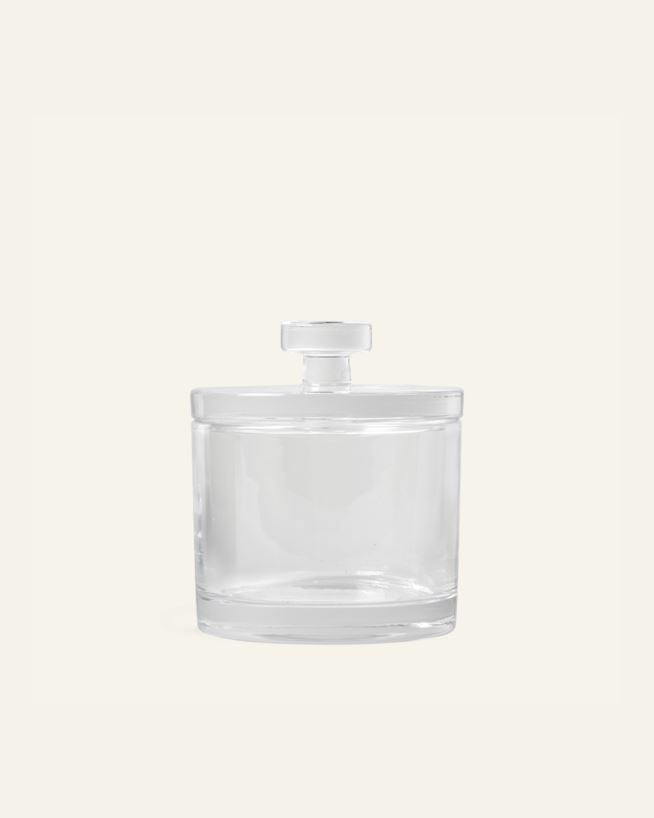 Glasburk med lock transparent - 10x10x16 cm transparent - 1