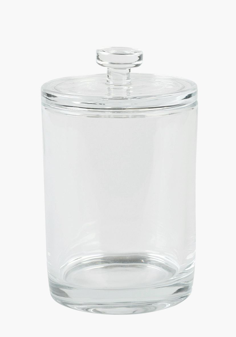 Glasburk med lock transparent - 10x10x16 cm transparent - 1