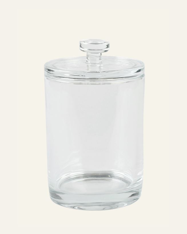 Glasburk med lock transparent - 10x10x16 cm transparent - 1