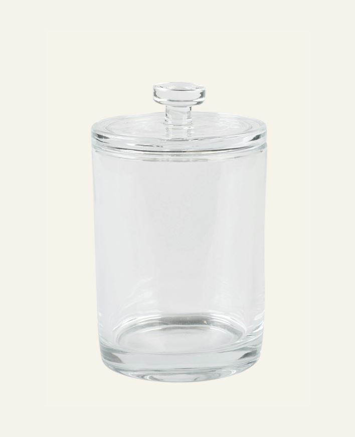 Glasburk med lock transparent - 10x10x16 cm transparent - 1