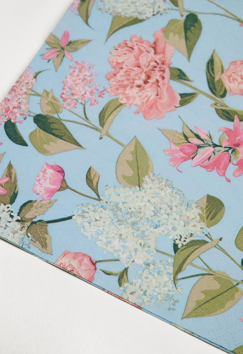 Pappersservetter multi/rosa - 2