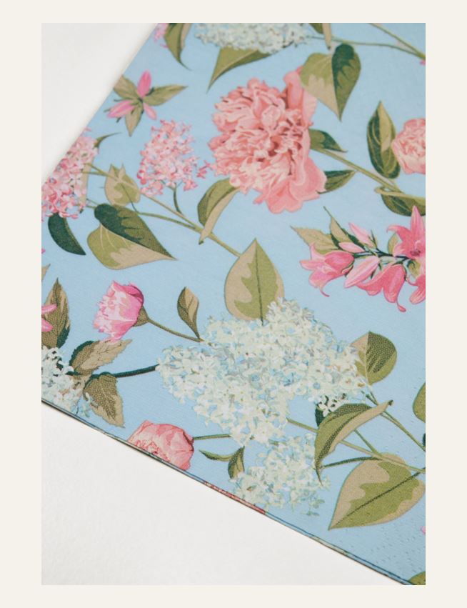 Pappersservetter multi/rosa - 2