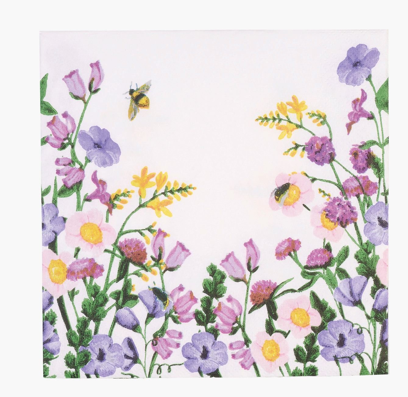 Pappersservetter multi/vit - 33x33 cm multi/vit - 1