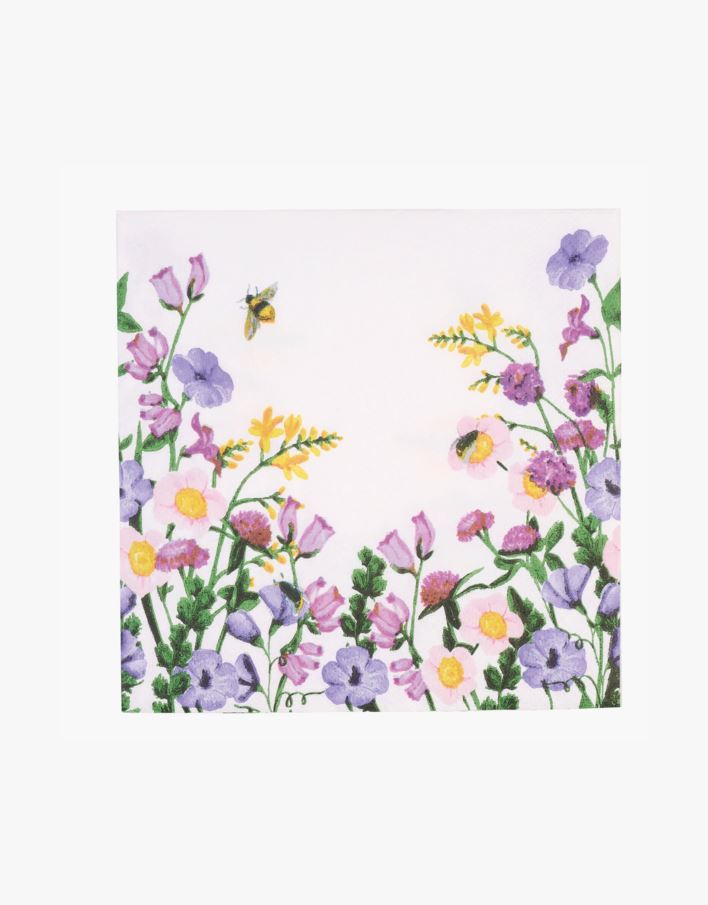 Pappersservetter multi/vit - 33x33 cm multi/vit - 1