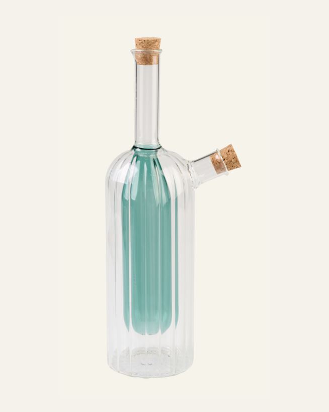 Olja-och-vinägerflaska petroleumblå - 260ml/100ml petroleumblå - 1