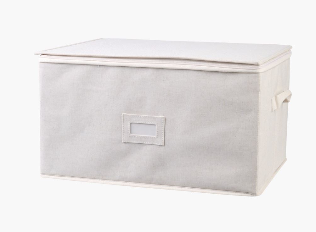 Förvaringslåda ljus natur - 46x35x26 cm ljus natur - 1