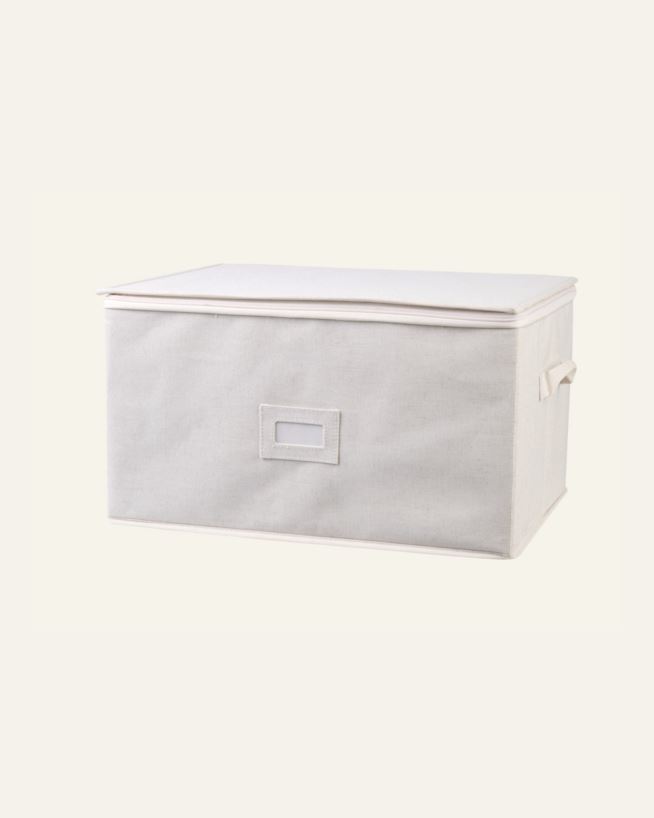 Förvaringslåda ljus natur - 46x35x26 cm ljus natur - 1