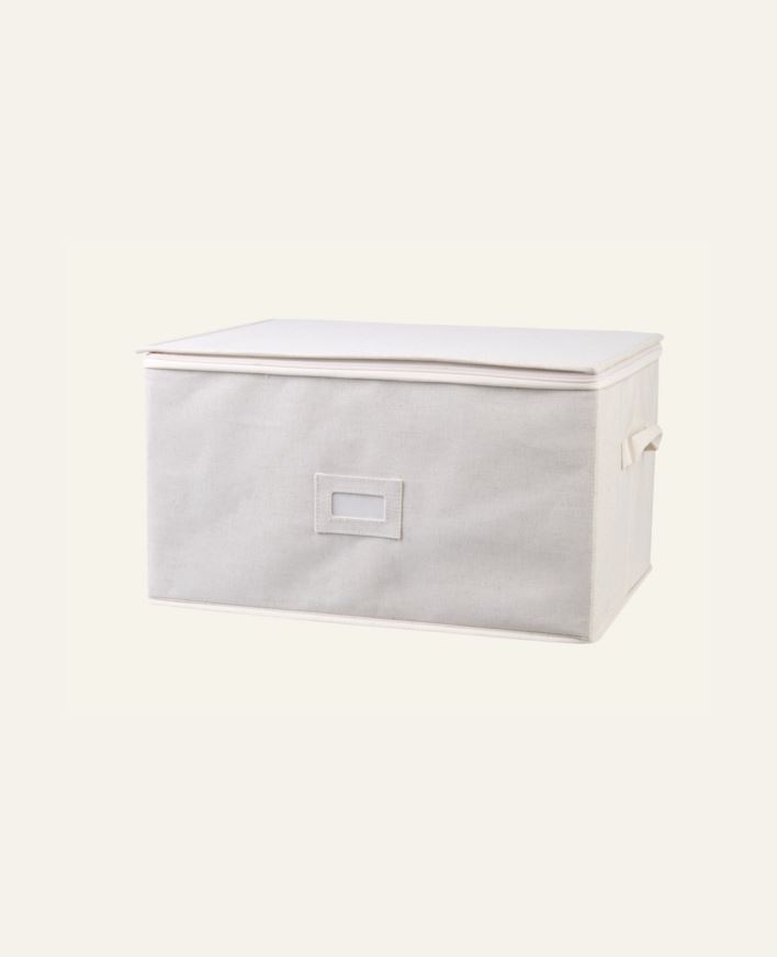 Förvaringslåda ljus natur - 46x35x26 cm ljus natur - 1