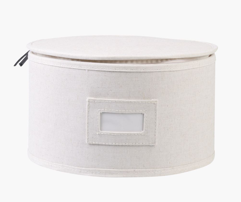 Förvaringslåda ljus natur - ø18,5x14 cm ljus natur - 1