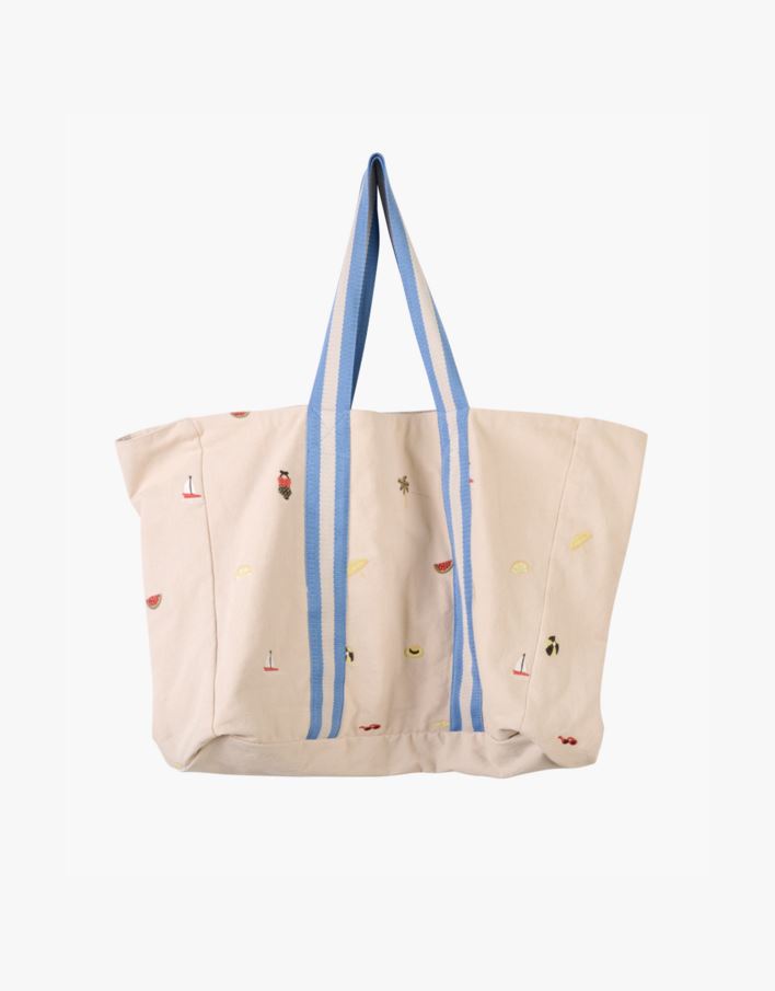 Strandväska multi/blå - 37x50 cm multi/blå - 1