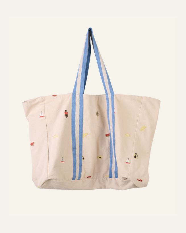 Strandväska multi/blå - 37x50 cm multi/blå - 1