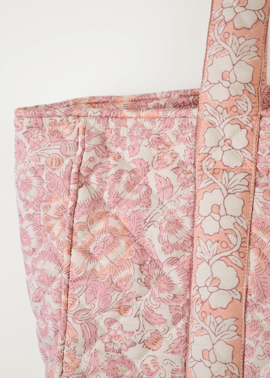 Liten tygväska multi/rosa - 3