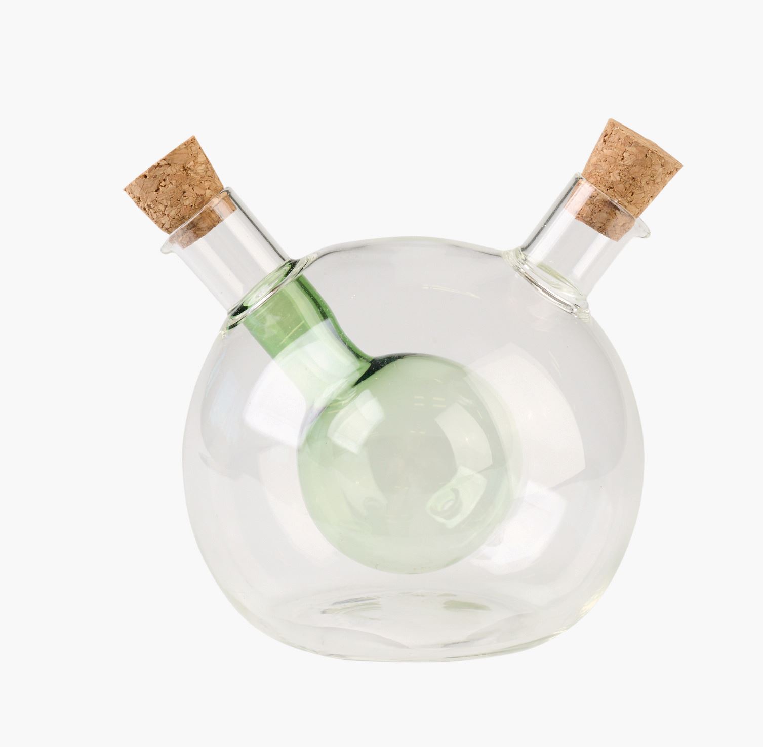 Olja-och-vinägerflaska grön - 370ml/60ml grön - 1