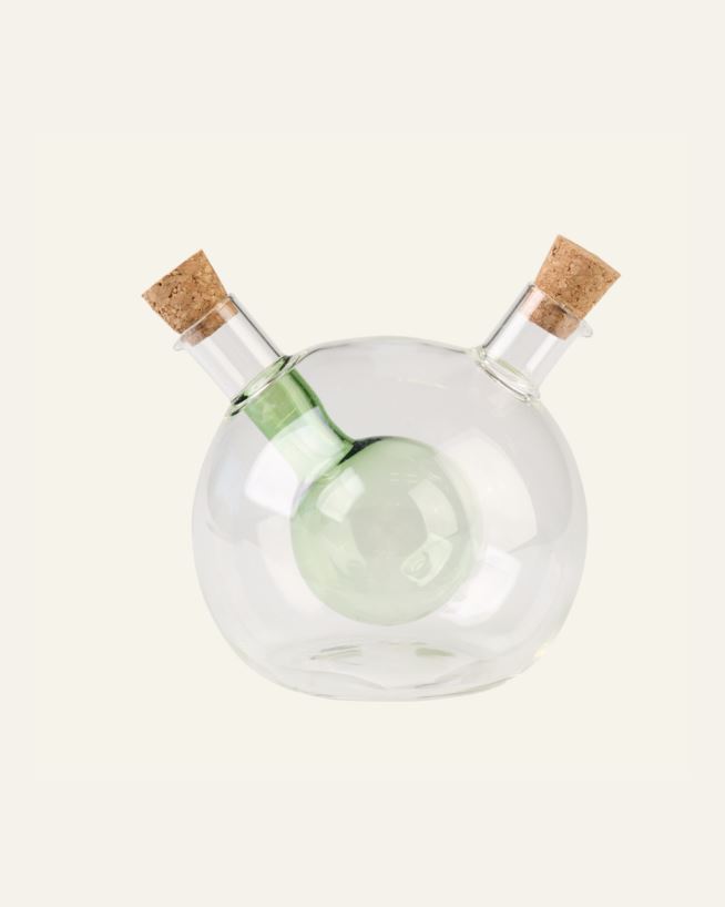 Olja-och-vinägerflaska grön - 370ml/60ml grön - 1