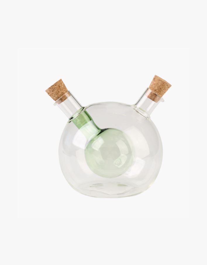 Olja-och-vinägerflaska grön - 370ml/60ml grön - 1