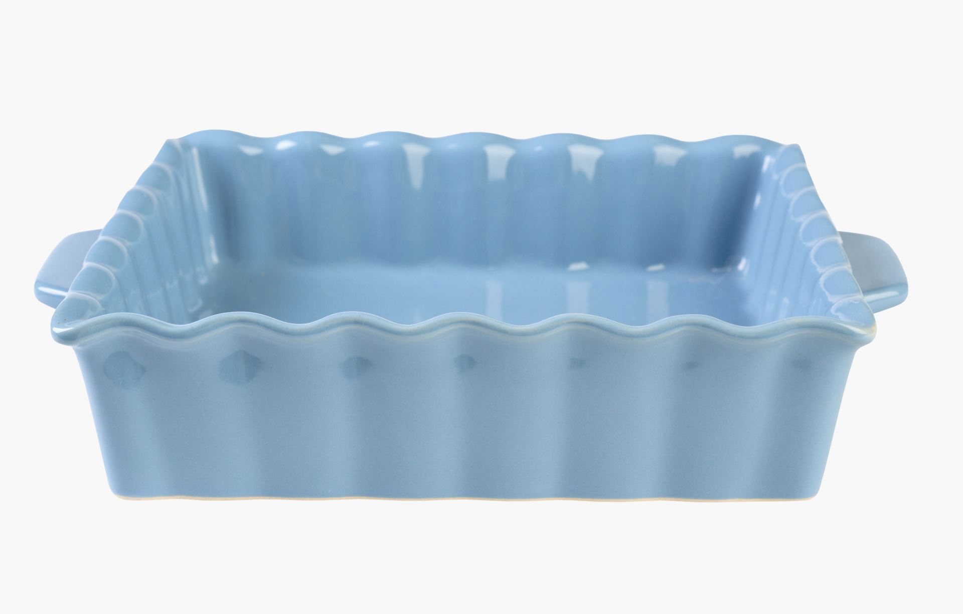 Eldfast form blå - 27,5x23,5x6 cm blå - 1